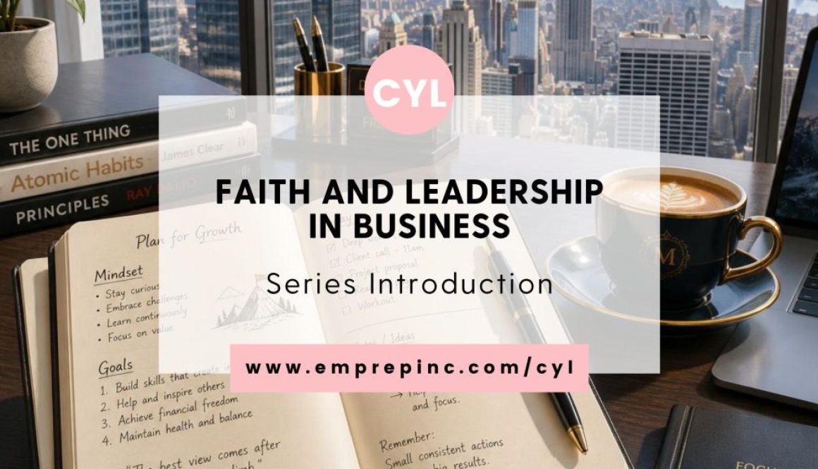 Blog Post Title Cards - Faith and Leadership in Business